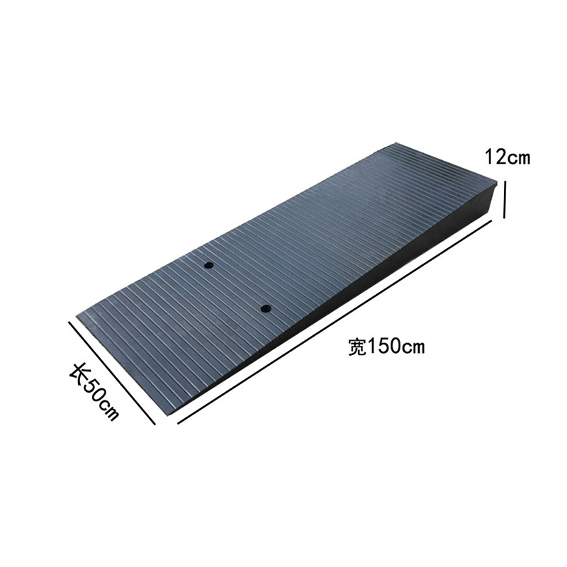 Industrial Rubber Kerb Ramp, Heavy-Duty Portable Curb Ramps, Anti-Slip Traction Surface, for Driveway, Sidewalk, Loading Dock