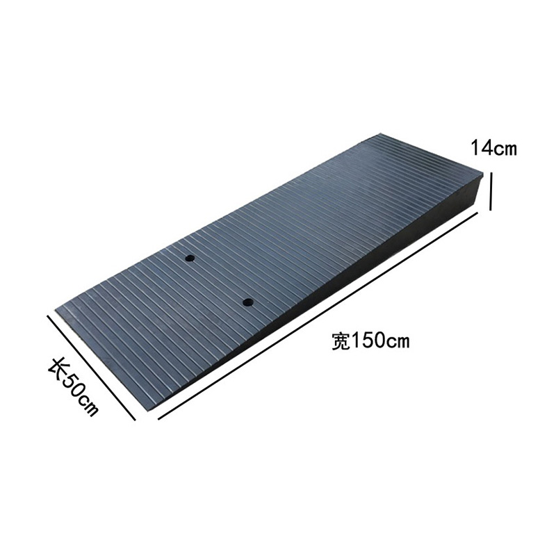 Heavy-Duty Portable Rubber Kerb Ramp, Anti-Slip Surface,for Driveway, Sidewalk, Loading Dock