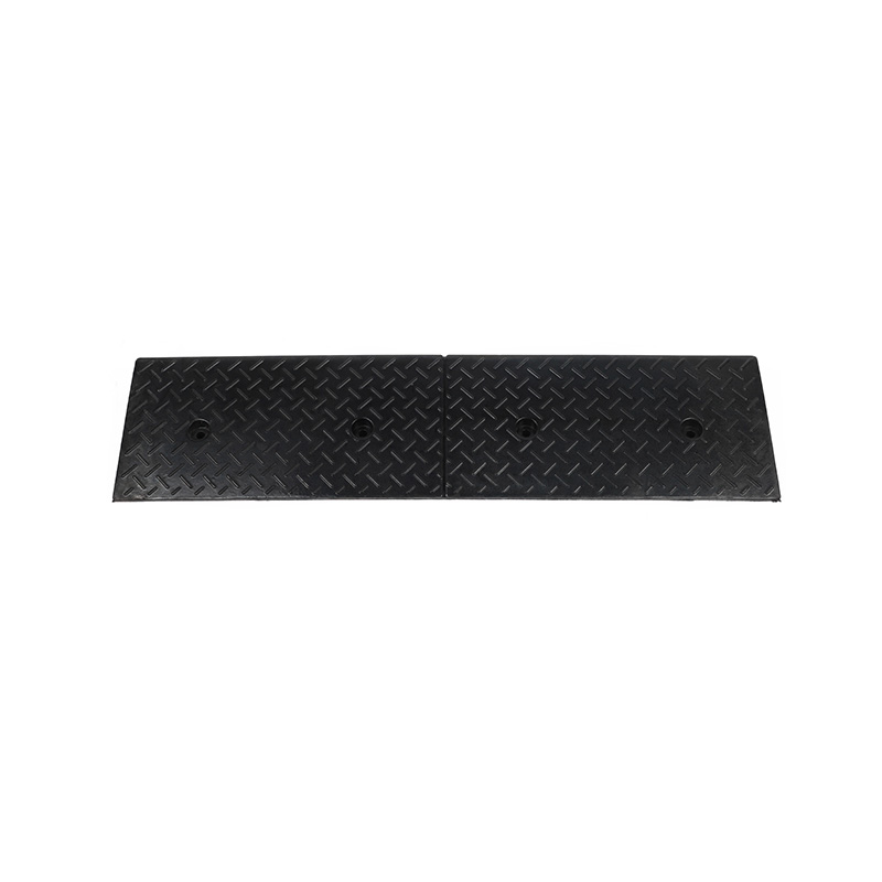 Durable Rubber Kerb Ramp, Heavy Duty Portable Driveway Edge Step Riser, Wheelchair Access, Anti-Slip Grid Surface