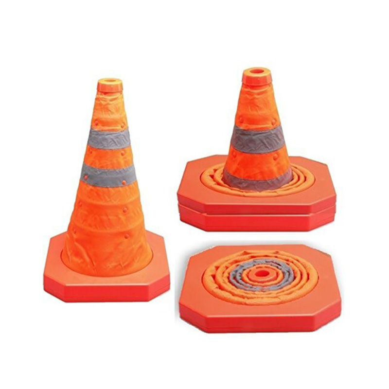 450*245*245 LED Traffic Cone Safety Cone Collapsible