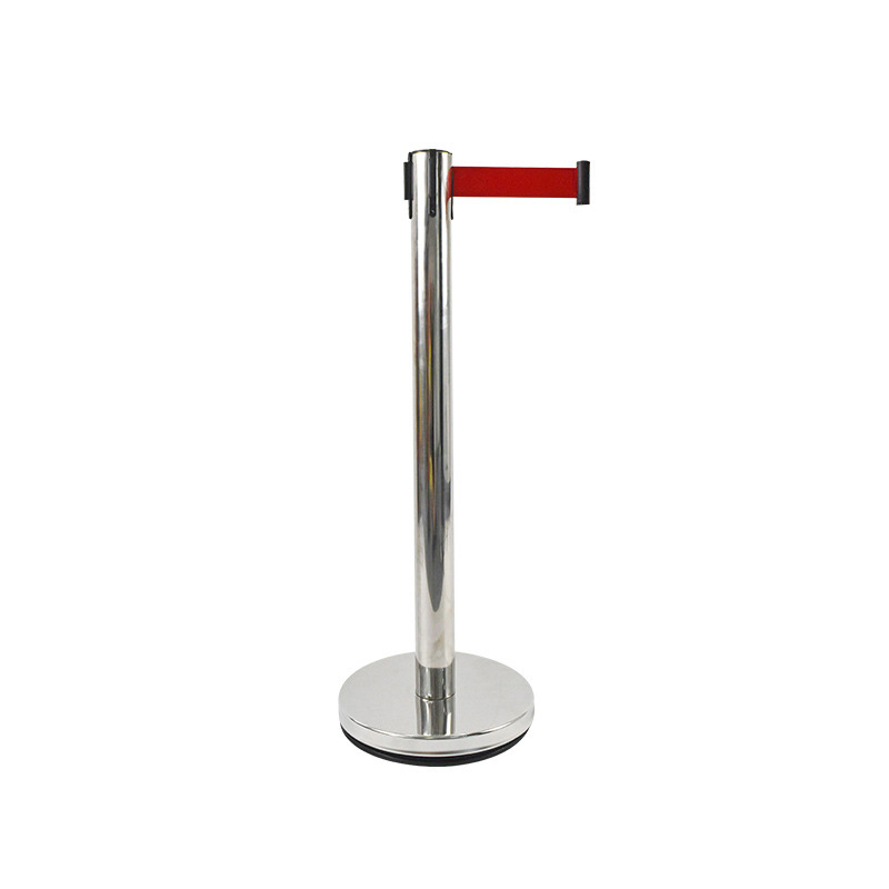 Heavy Duty Stanchion Crowd Control Post Barrier With Retractable Belt