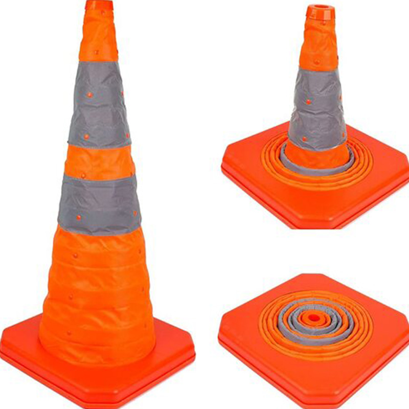 700*305*305 LED Traffic Cone Safety Cone Collapsible