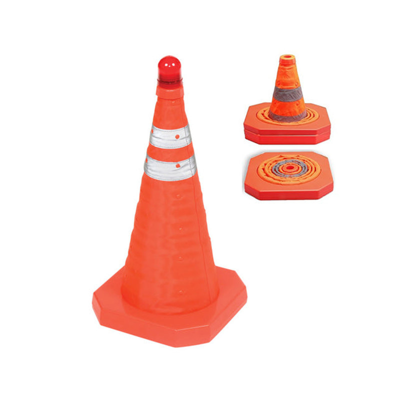 450*245*245 LED Traffic Cone Safety Cone Collapsible